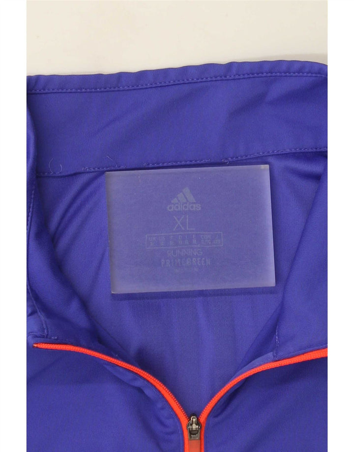 Adidas Мужской пуловер с воротником на молнии Aeroready Top XL Фиолетовый