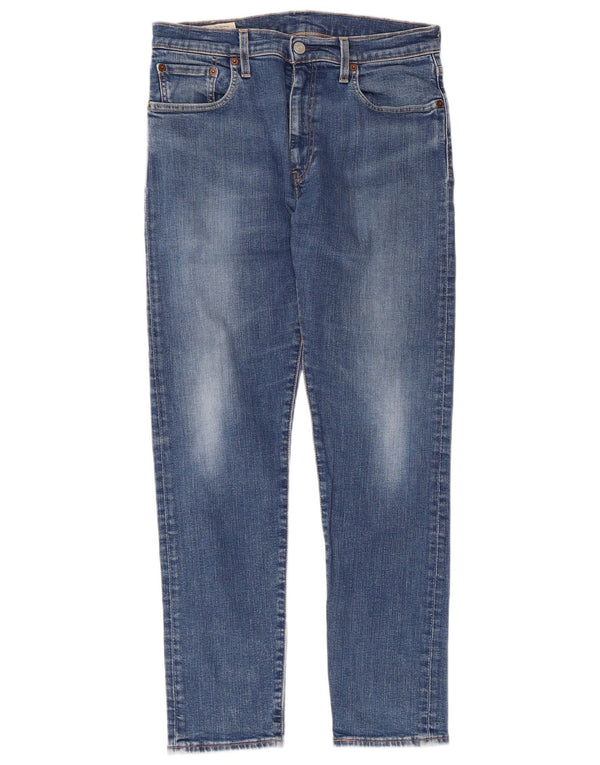 Мужские зауженные зауженные джинсы Levi's 512 W32 L30 синие, хлопок