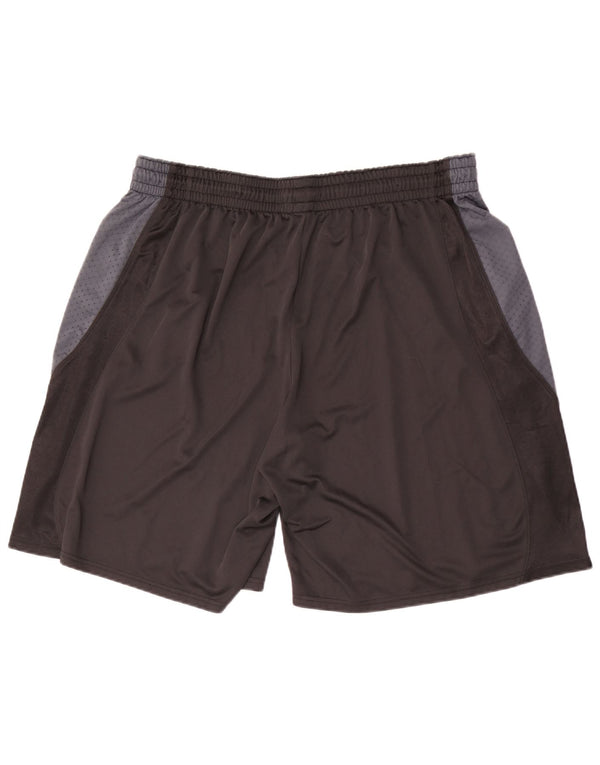 Мужские спортивные шорты Champion 2XL, черные, полиэстер с цветными блоками