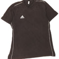 Мужская футболка Adidas Top большого размера из хлопка черного цвета