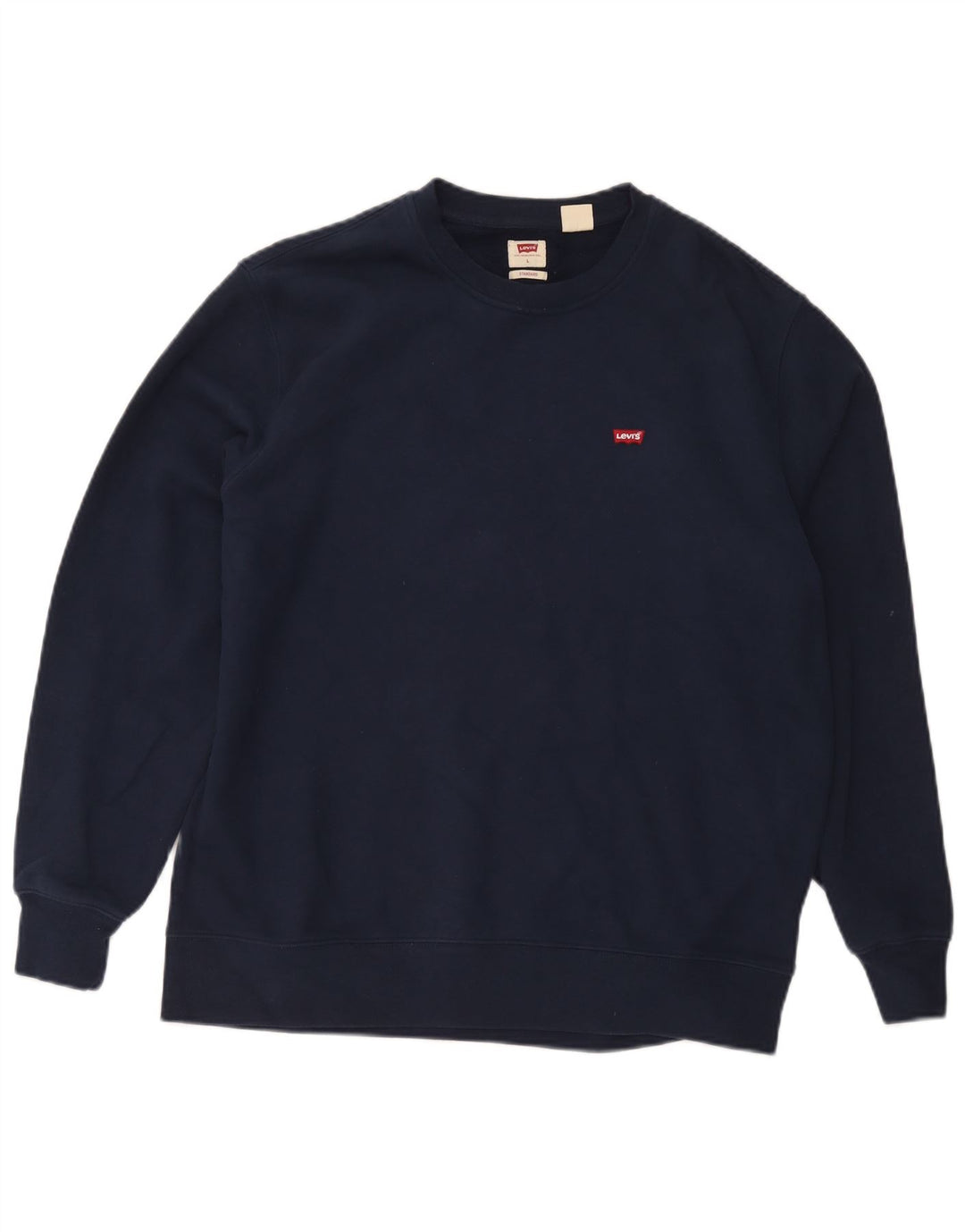 Мужской джемпер-толстовка Levi's Standard, большой размер, темно-синий, хлопковый