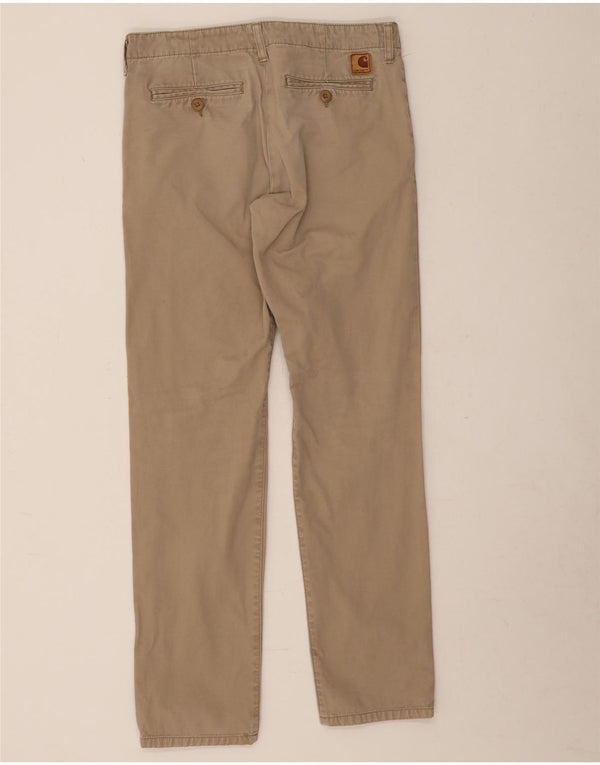 Мужские брюки-чиносы Carhartt W31 L32 бежевого цвета, хлопок