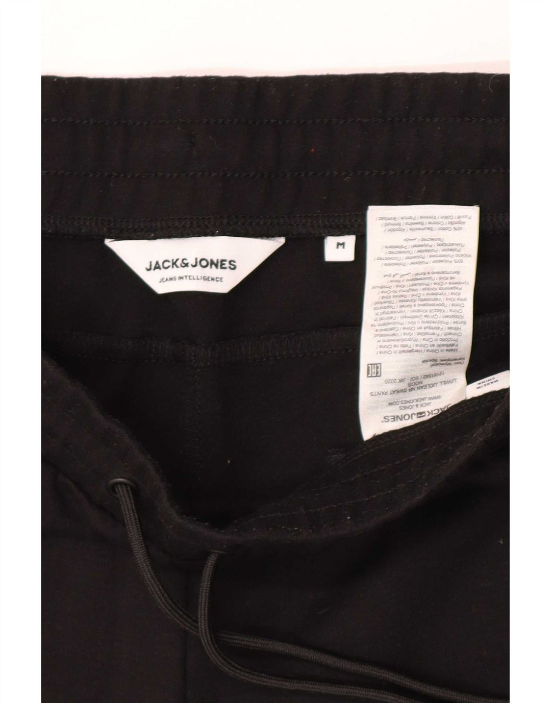 Мужские спортивные брюки Jack & Jones, джоггеры, средний черный, полиэстер
