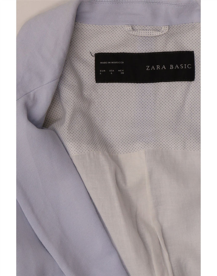 Женский пиджак на 1 пуговице Zara UK 16, большой синий