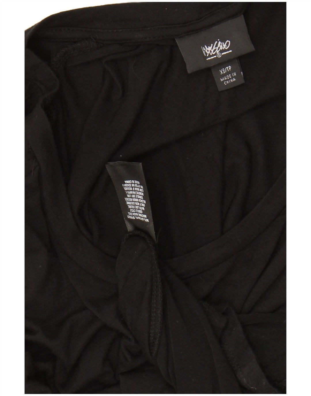 Женское платье макси с рукавом 3/4 MOSSIMO UK 6 XS, черный вискоза