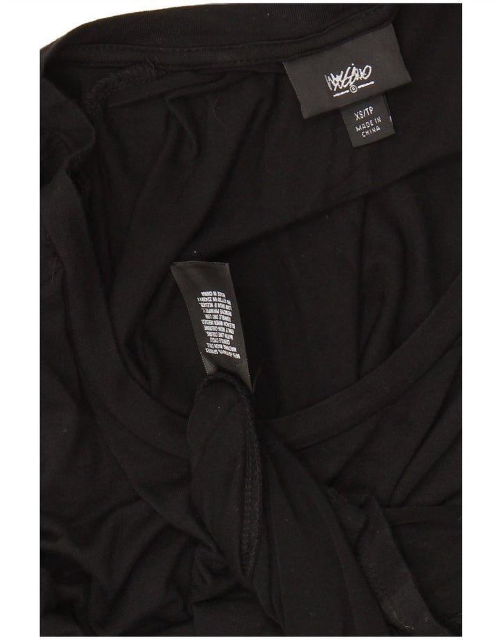 Женское платье макси с рукавом 3/4 MOSSIMO UK 6 XS, черный вискоза