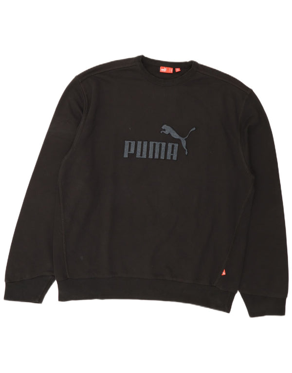 Мужской свитшот с рисунком Puma XL, черный