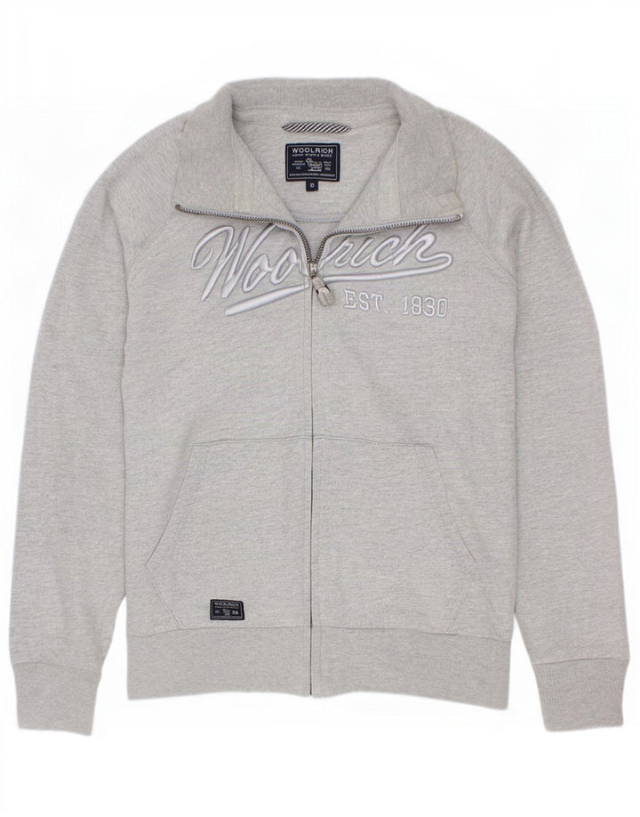 Спортивный костюм Woolrich для мальчиков с графическим рисунком, верхняя куртка, 9–10 лет, серый хлопок с крапинками