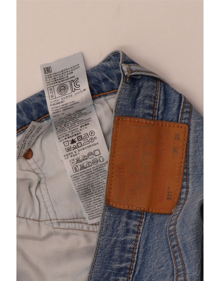 Мужские джинсы Levi's Slim 511 W36 L30 синие, хлопок