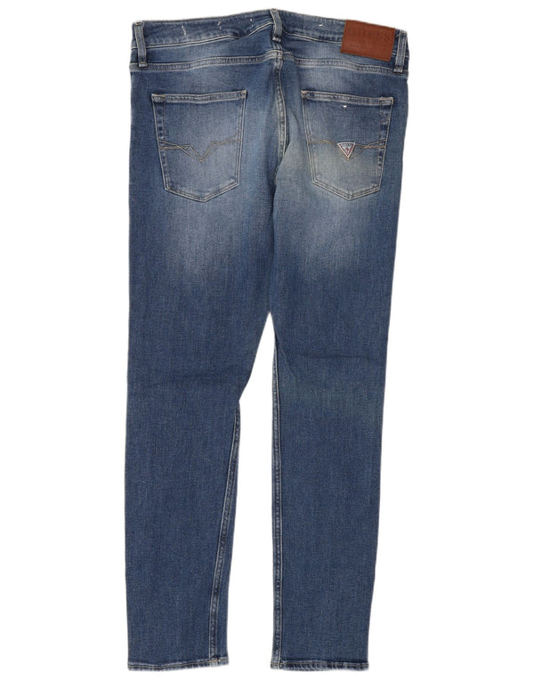 Мужские джинсы Guess Chris Super Skinny W32 L30, синий хлопок