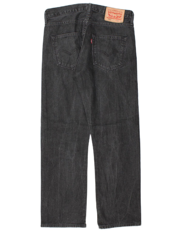 Мужские прямые джинсы Levi's 501 W30 L27, черный хлопок