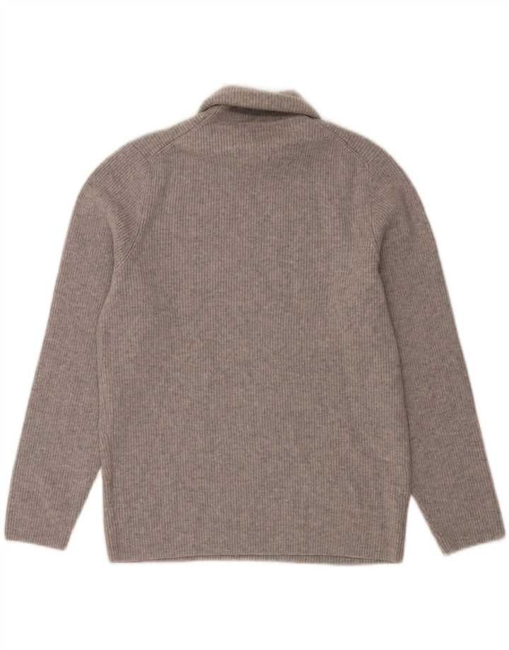 Женский джемпер с высоким воротником Massimo Dutti UK 16, большой серый