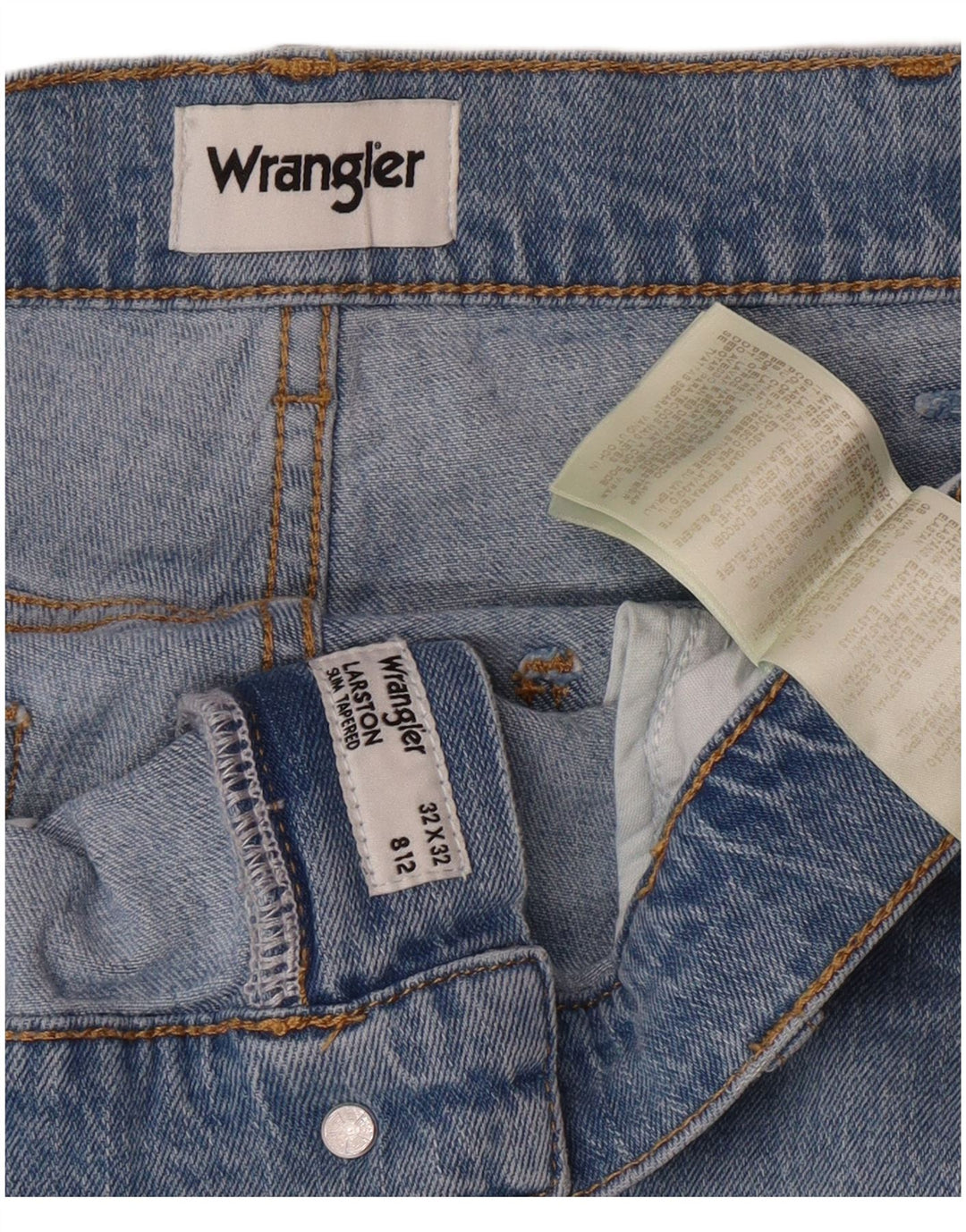 Мужские зауженные зауженные джинсы WRANGLER Larston W32 L32, синий хлопок
