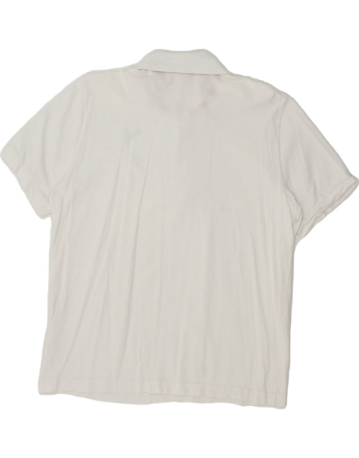 PUMA Mens Polo Shirt Large White Vintage Puma and Second-Hand Puma from Messina Hembry 