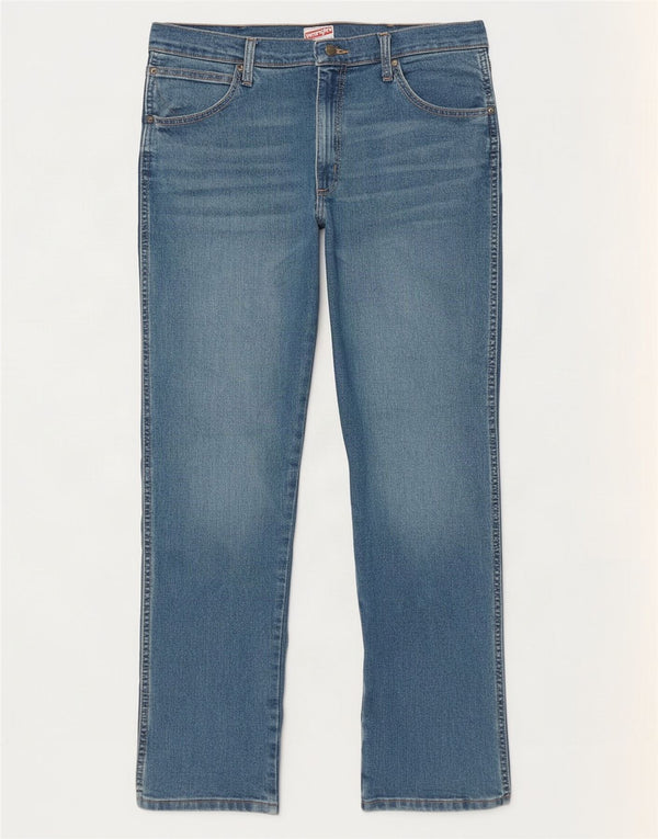 Женские прямые джинсы Wrangler W34 L29, синие, хлопок
