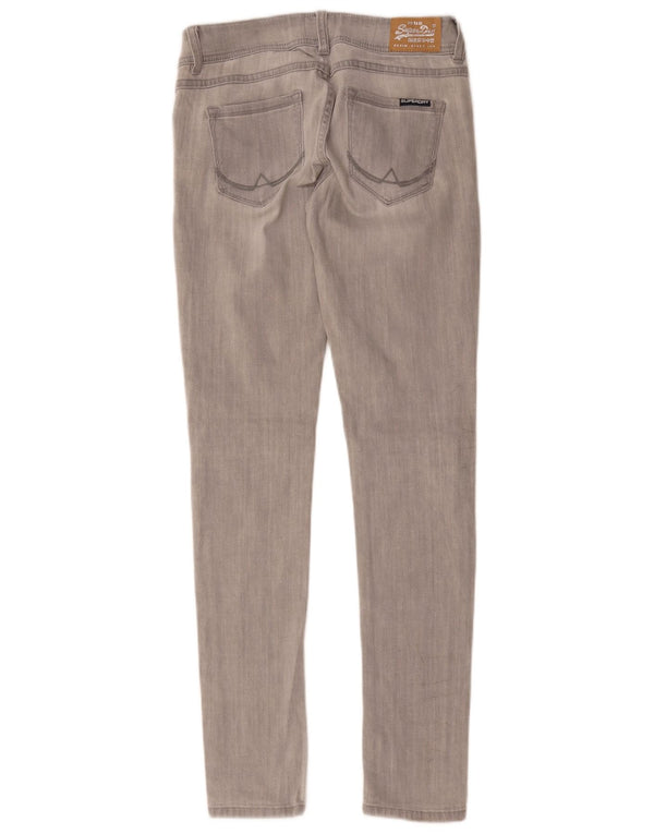 Женские джинсы Superdry Super Skinny W29 L32, серый хлопок
