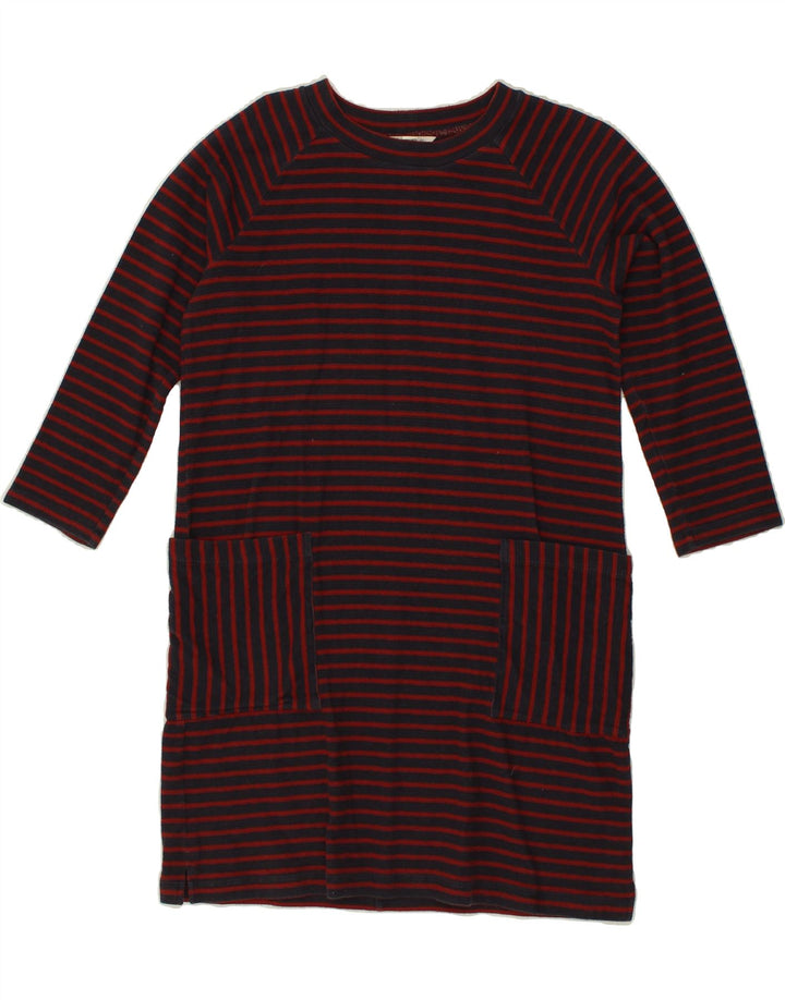 WHITE STUFF Womens 3/4 Sleeve Basic Dress UK 12 Medium  Navy Blue Striped | Vintage White Stuff | Thrift | Second-Hand White Stuff | Used Clothing | Messina Hembry 