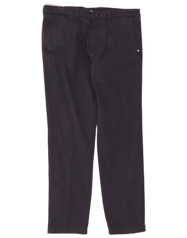 Мужские прямые брюки-чиносы Hugo Boss IT 48 Medium W32 L29 Темно-синие