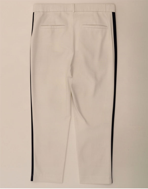 Zara Женские укороченные брюки Trafaluc Medium W28 L24 Белые цветные блоки