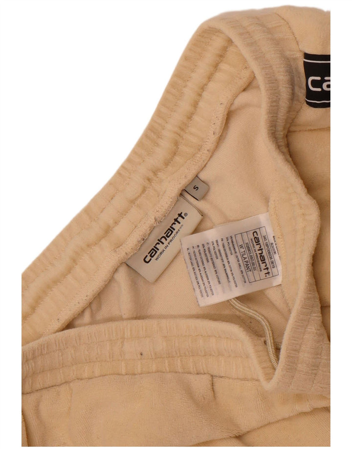 Мужские спортивные брюки с графическим рисунком Carhartt, джоггеры, маленькие, белого цвета