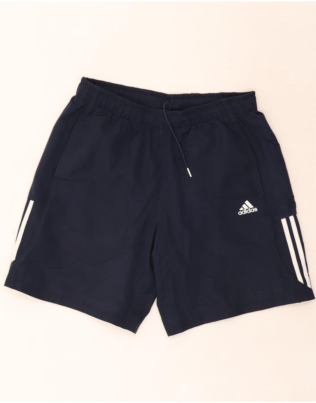 Мужские спортивные шорты Adidas Climalite, большие темно-синие, полиэстер