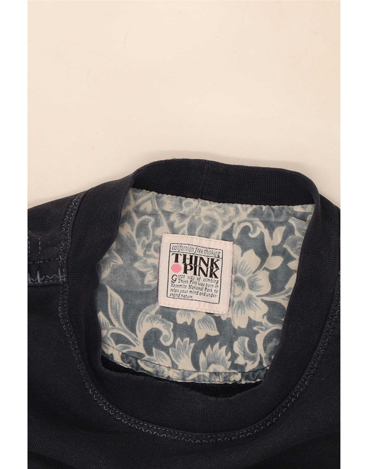 Мужской свитшот Think Pink с рисунком, 2XL, темно-синий