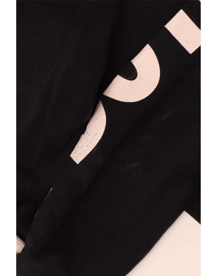 Женские леггинсы с рисунком Nike UK 12, хлопковые, средние, черные