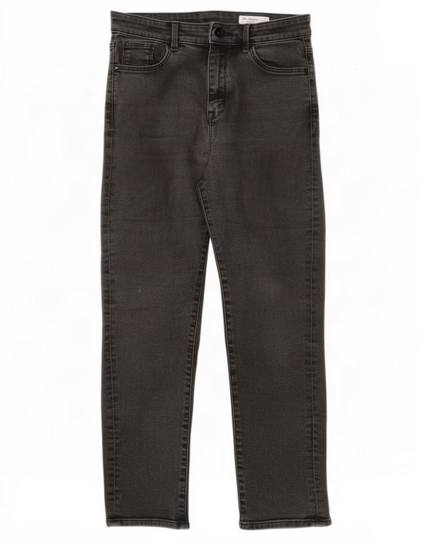 Женские прямые джинсы Marks & Spencer UK 10, маленькие W28 L26, черные