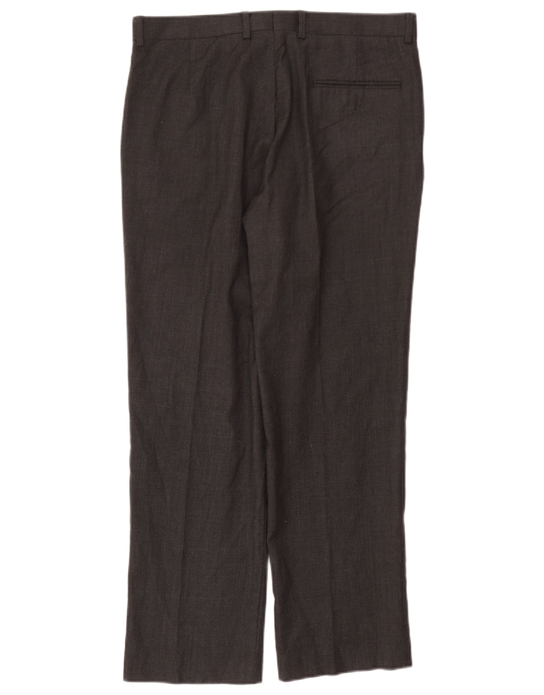 Мужские прямые костюмные брюки John Lewis W34 L29, черные шерстяные