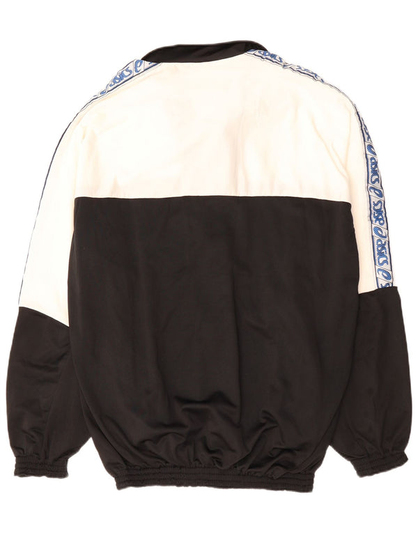 Мужской спортивный костюм ASICS с графическим рисунком, большая черная куртка с цветными блоками