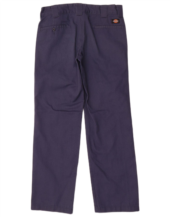 Мужские узкие прямые брюки-чинос Dickies W32 L32 темно-синего цвета из полиэстера