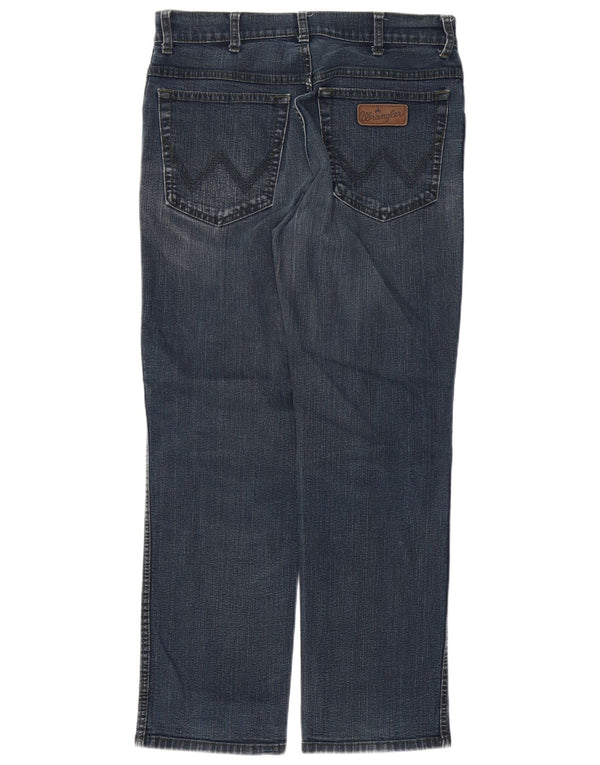 Мужские прямые джинсы Wrangler Texas Stretch W32 L30, темно-синий хлопок
