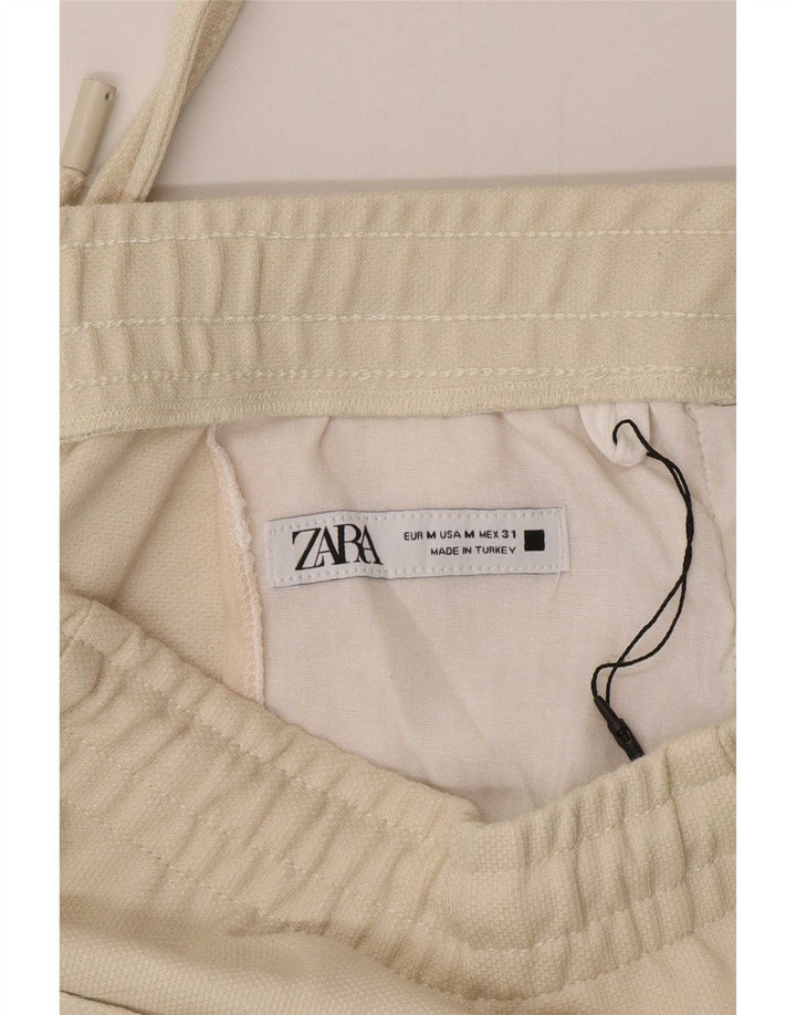 Мужские зауженные брюки-чиносы Zara Medium W32 L30, бежевый полиэстер