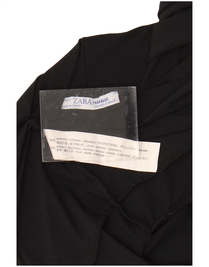 Женское боди без рукавов ZARA Trafaluc UK 10, маленький черный полиэстер