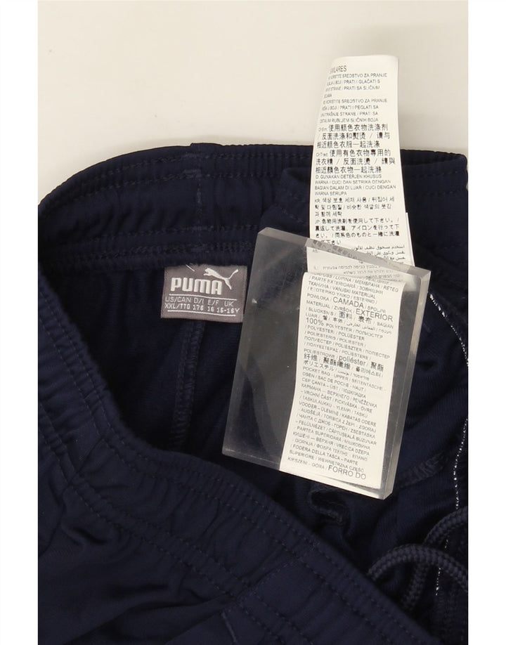 Спортивные брюки Puma для мальчиков 15-16 лет, темно-синие, полиэстер