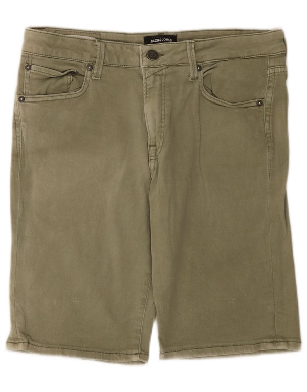 Мужские джинсовые шорты Jack & Jones большие W34 хаки