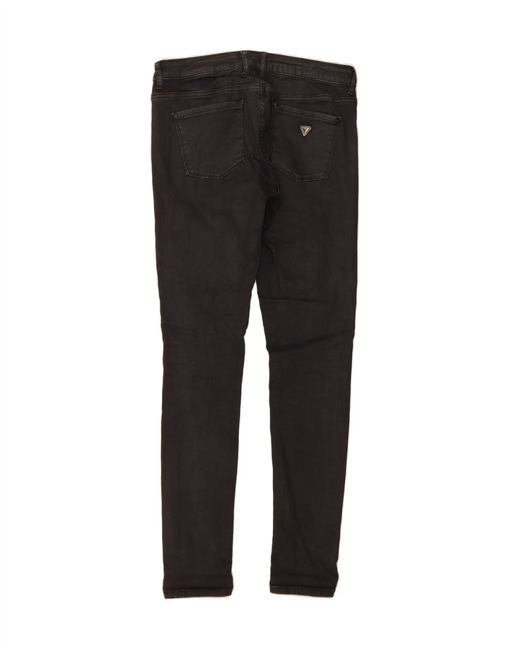 GUESS Womens Skinny Jeans W28 L31 Black Vintage Guess and Second-Hand Guess from Messina Hembry 