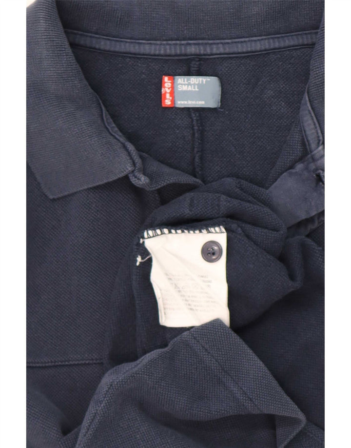 Мужская рубашка-поло Levi's, маленькая, темно-синяя, хлопковая