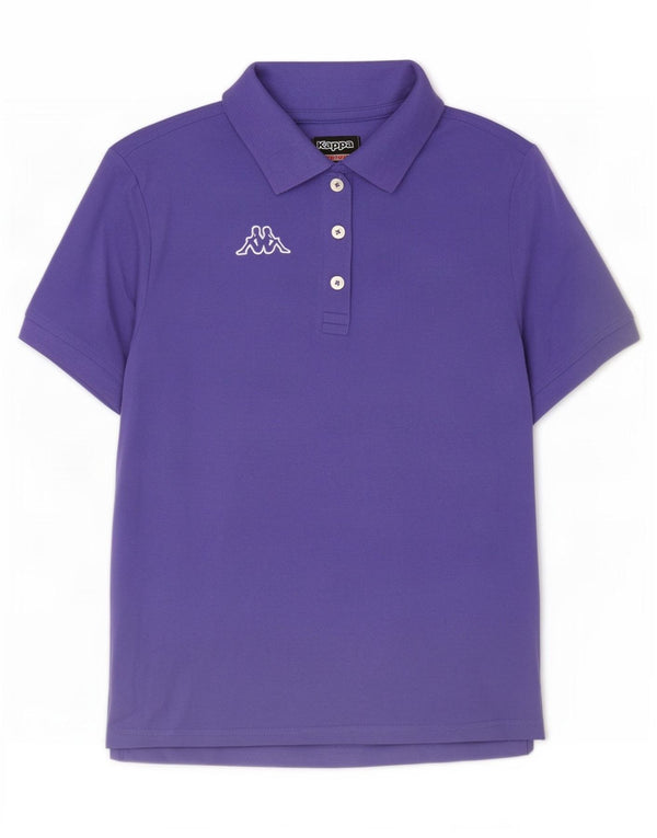 Kappa Womens Polo Shirt UK 12 Medium Purple Cotton