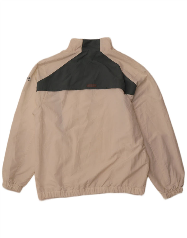 Мужской спортивный костюм REEBOK, большая куртка из полиэстера с цветными блоками белого цвета