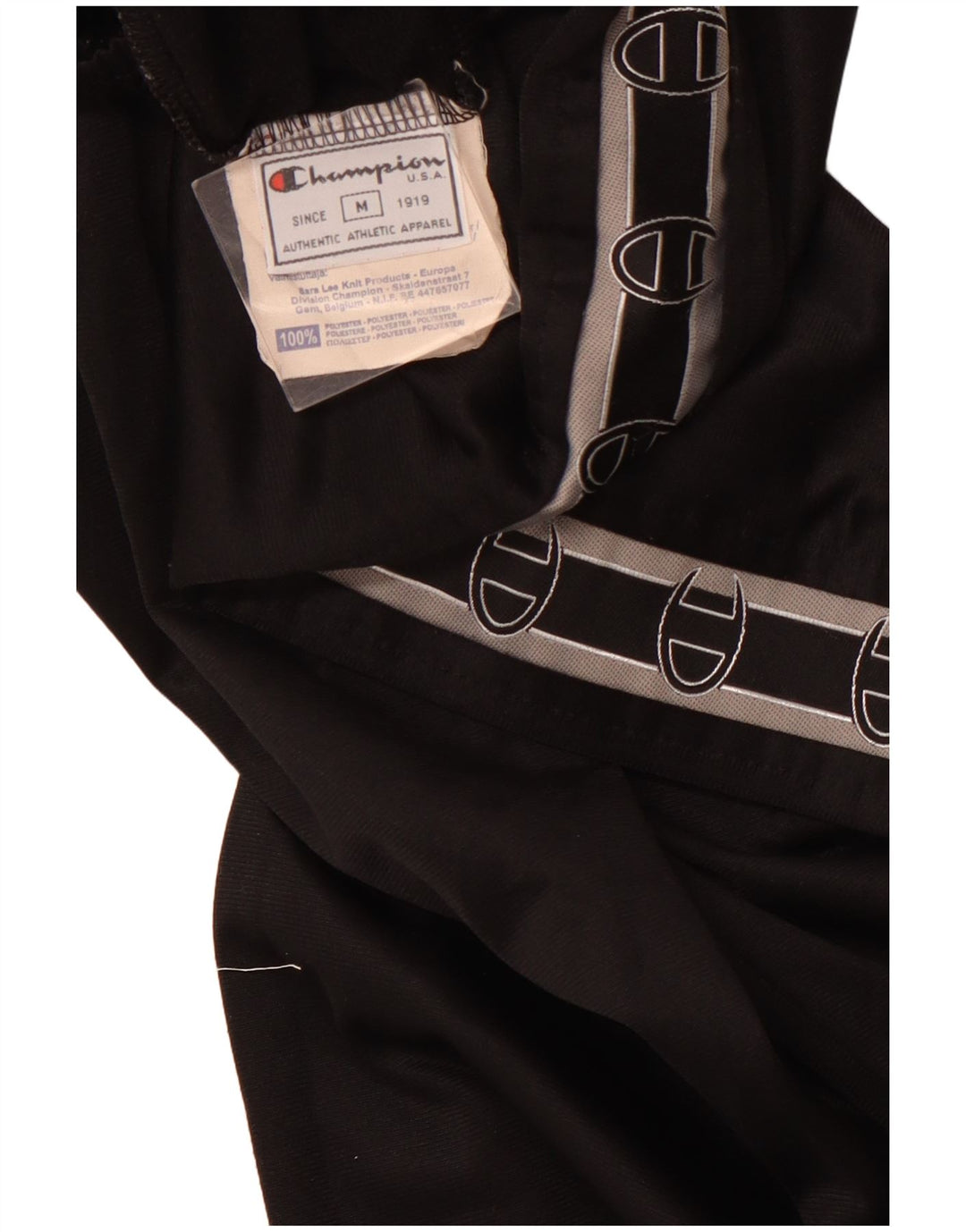 Женские спортивные брюки с графическим рисунком CHAMPION UK 12, средний черный полиэстер