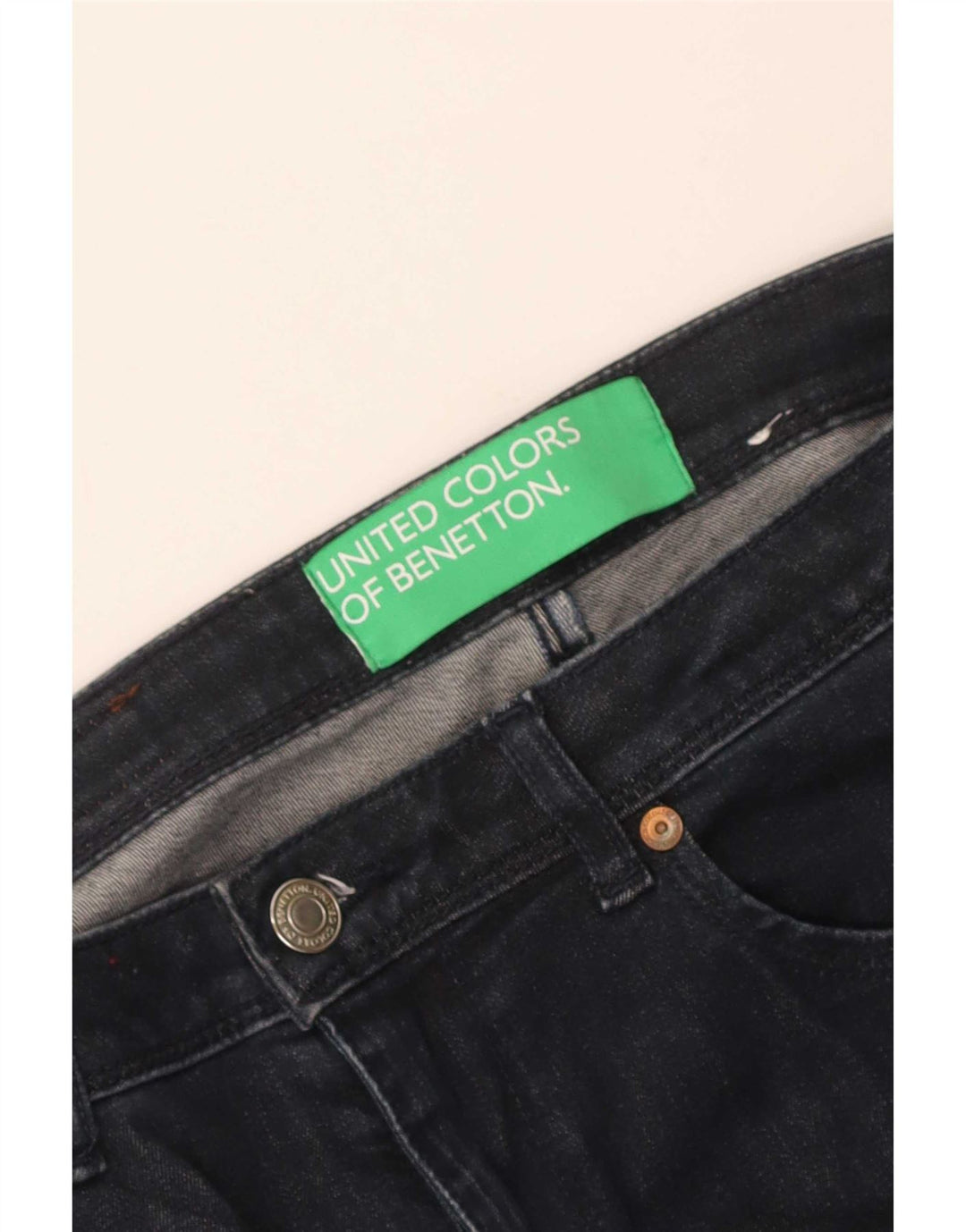 Джинсы женские Benetton Bootcut W30 L34 Темно-синие