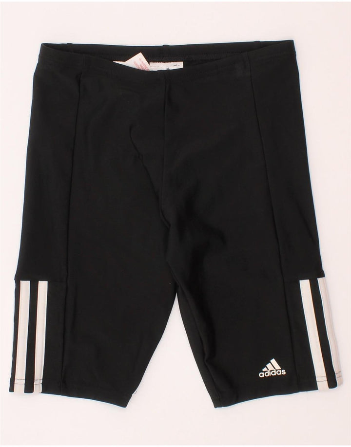 Спортивные шорты Adidas для девочек 9-10 лет, черный полиэстер