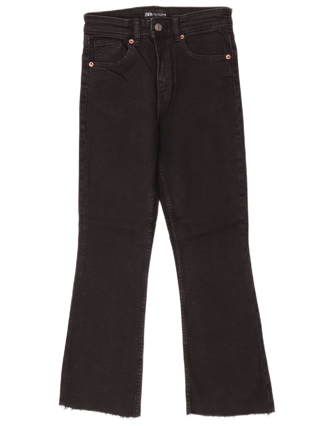 Женские джинсы Bootcut Zara EU 36 XS W26 L25 черные