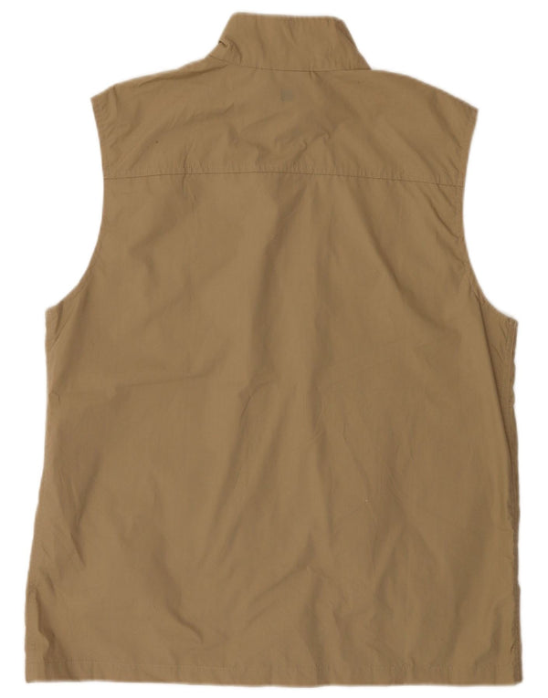 Мужской жилет Mountain Warehouse Utility Gilet UK 40, большой размер, бежевый из полиэстера