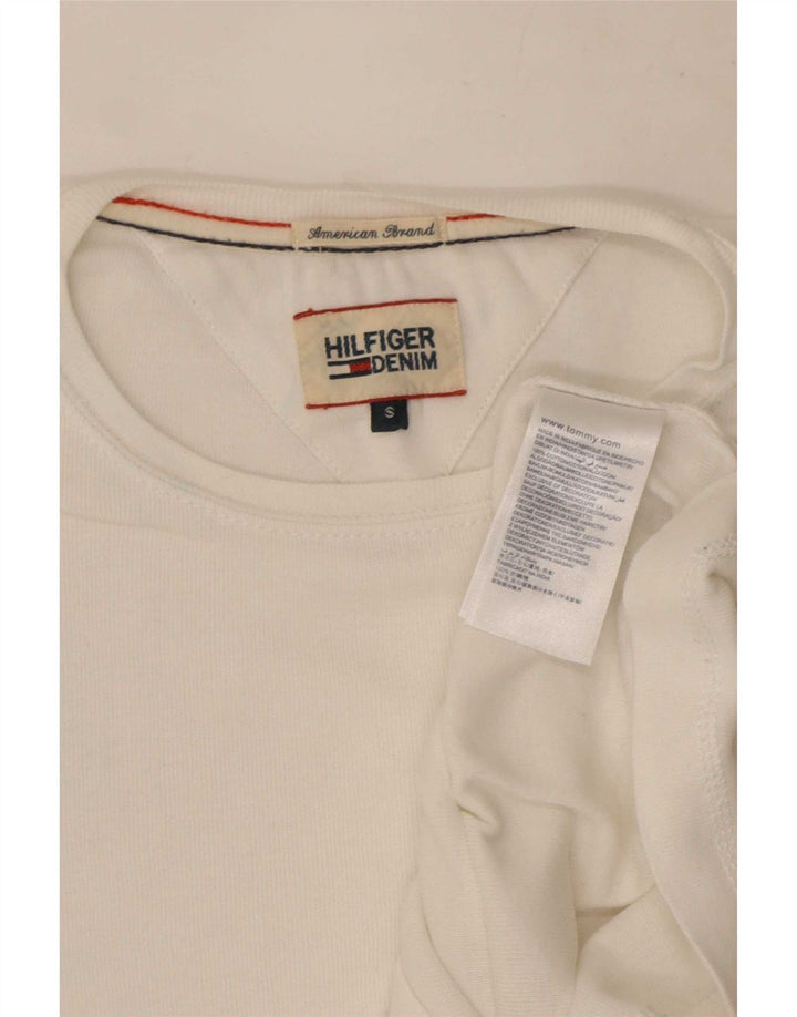 Tommy Hilfiger Мужской топ с длинным рукавом, маленький белый хлопок