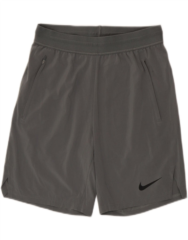 Мужские спортивные шорты Nike Dri Fit, маленькие серые, полиэстер