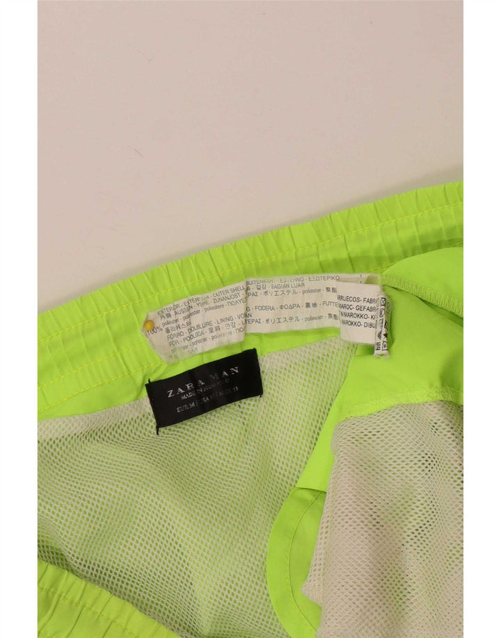 Мужские шорты для плавания Zara, средний зеленый полиэстер