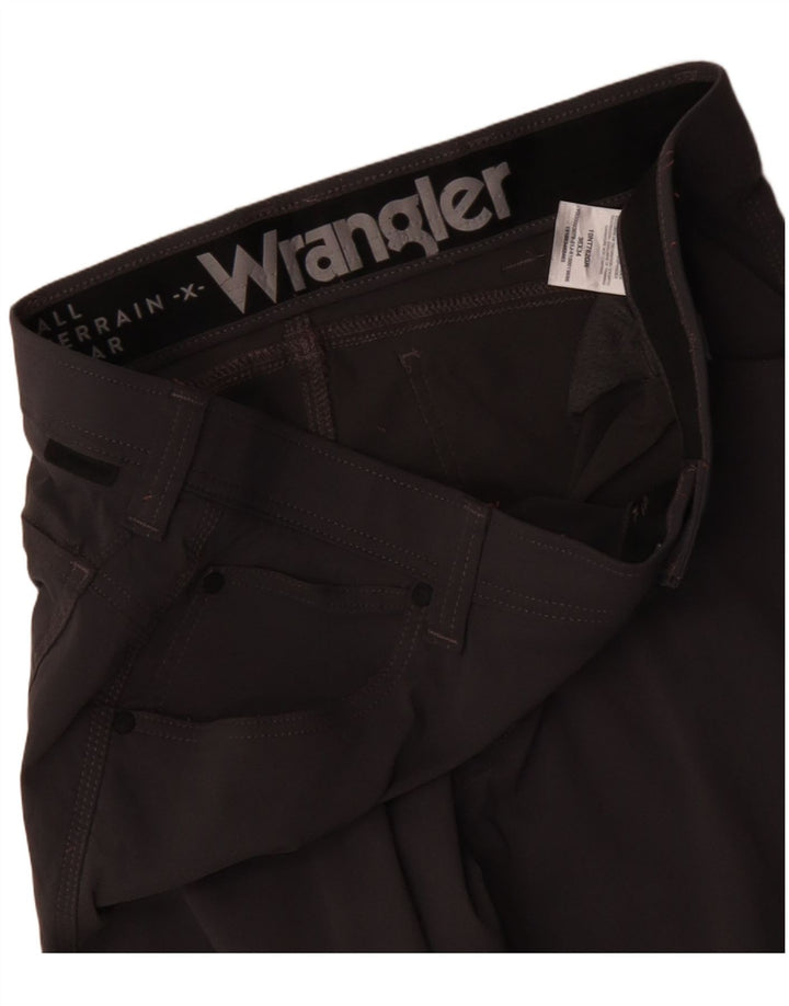 Мужские тонкие повседневные брюки Wrangler W36 L34, серый нейлон