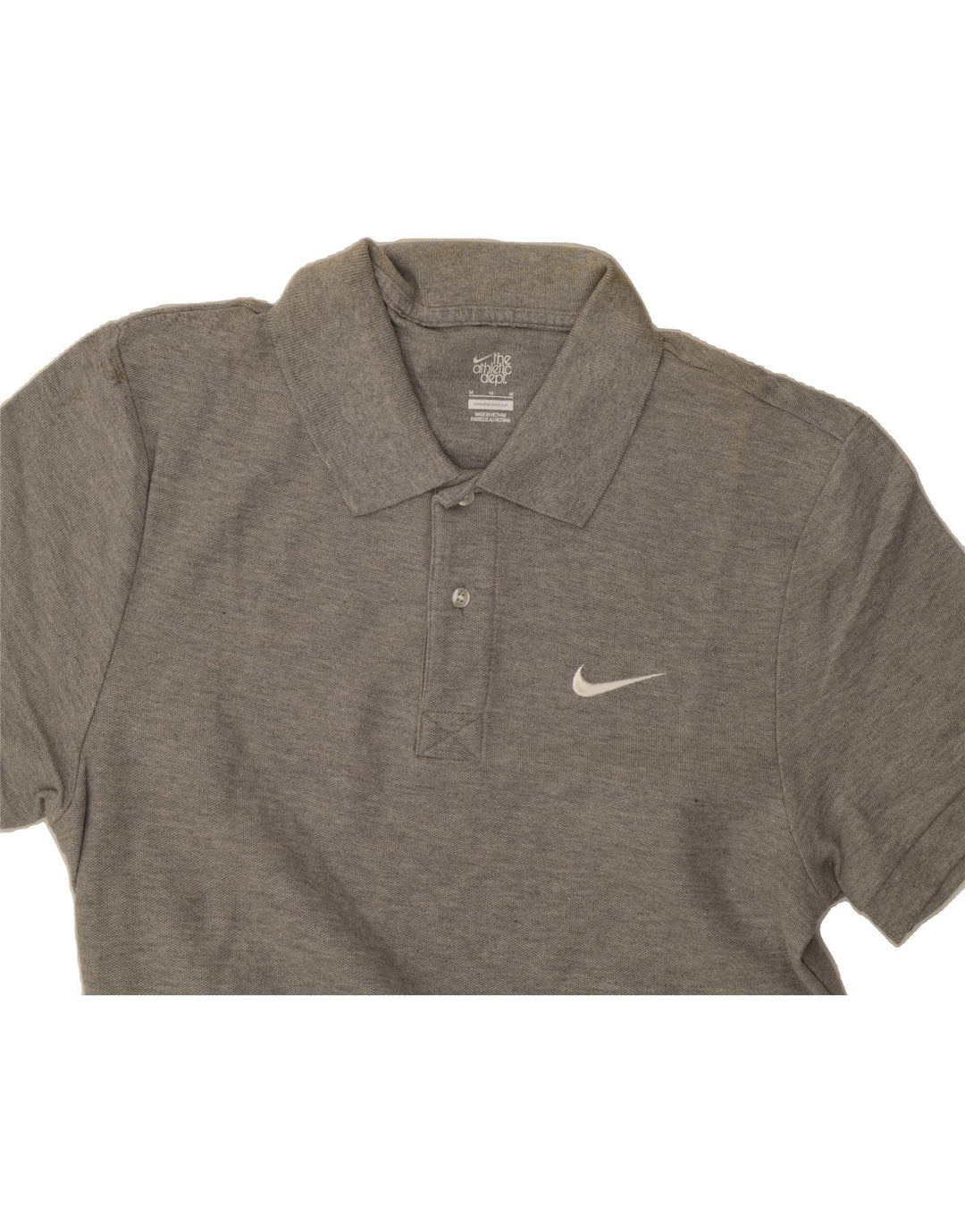 NIKE Mens Polo Shirt Medium Grey Cotton Vintage Nike and Second-Hand Nike from Messina Hembry 